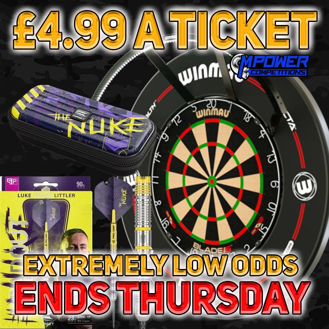 Winmau Blade 6 Set + Littler Darts + Case - Low Odds - Mpower Competitions