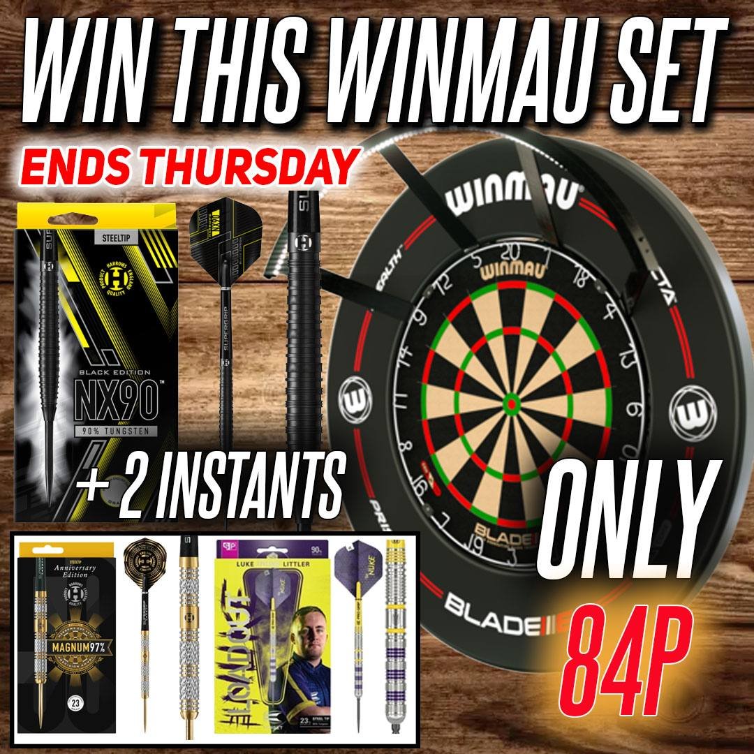 WINMAU BLADE 6 SET + DARTS - Mpower Competitions