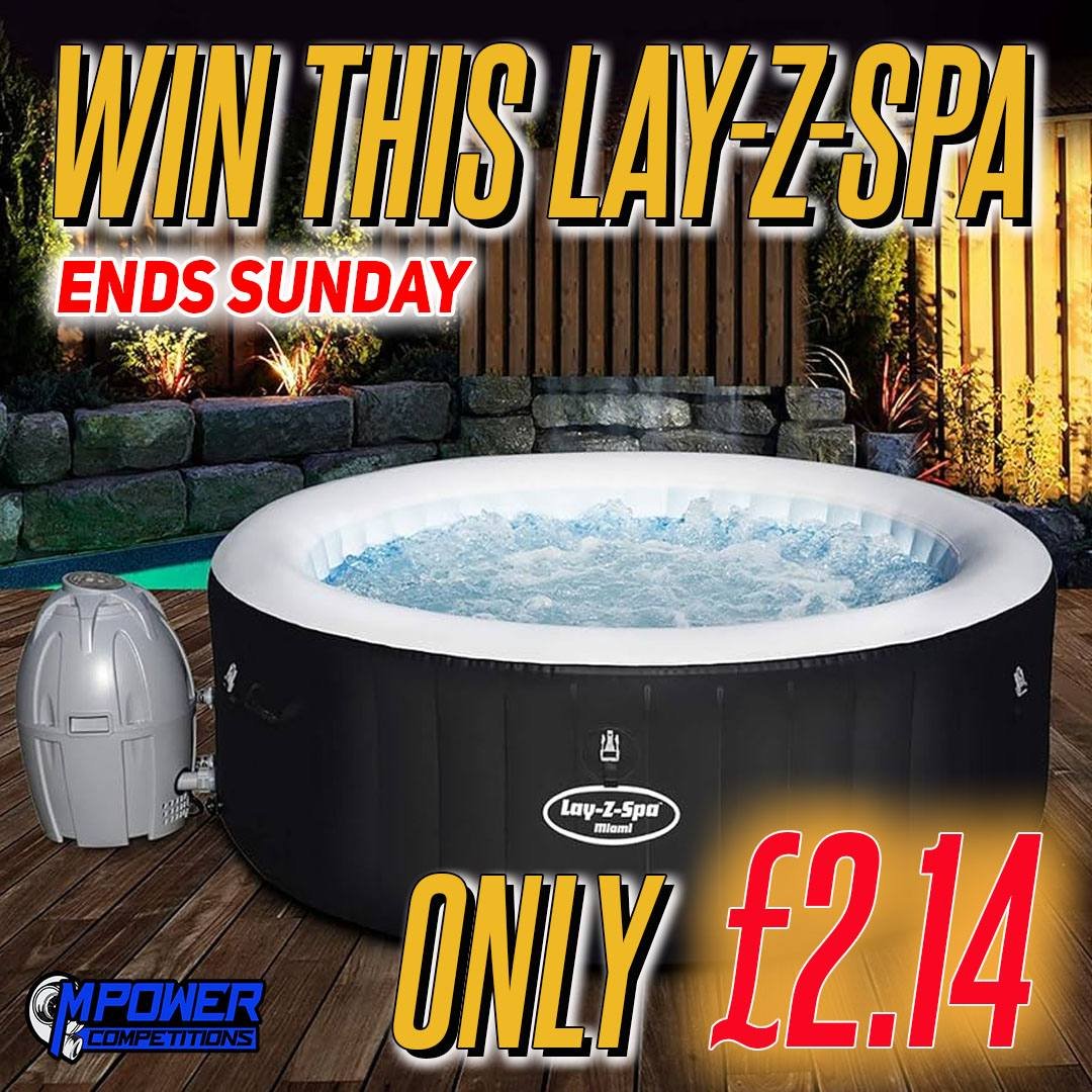 LAY-Z-SPA Miami AirJet Inflatable Hot Tub - Mpower Competitions