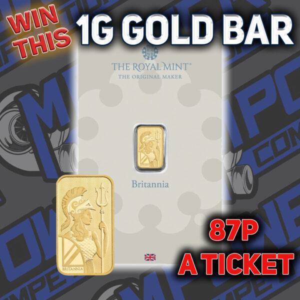 1g Gold Bar Britannia Minted