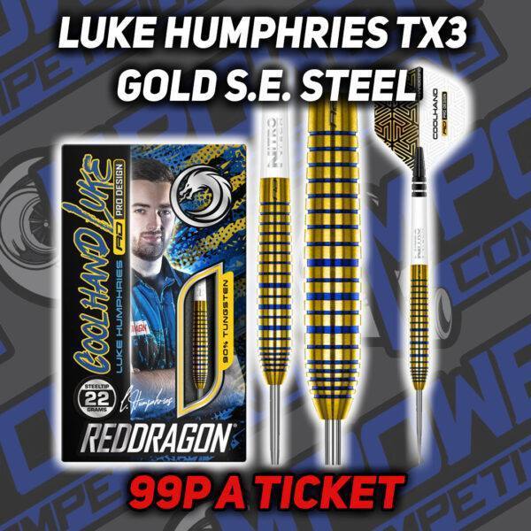 Luke Humphries TX3 Gold S.E. Steel Tip