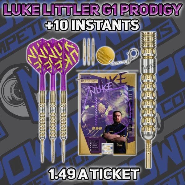 Luke Littler G1 Prodigy Darts + 10 Instants