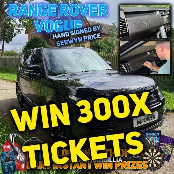 Win 300x Tickets Into Range Rover Draw #2