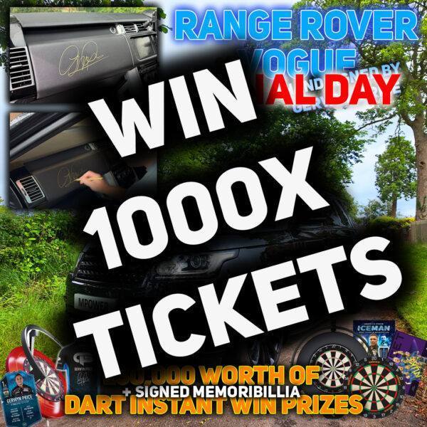 Win 1000x Tickets Into Range Rover Draw (Auto Draw)